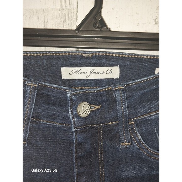 Mavi Molly Mid Rise Bootcut Jeans Size 24 with 30" Inseam Dark Wash - Picture 4 of 7